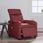 The Living Store Fotel Do Masażu Electric Wine Red Faux Leather (Tls3206746) - zdjęcie 2