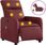The Living Store Fotel Do Masażu Electric Wine Red Faux Leather (Tls3206746) - zdjęcie 3