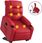 Dkd Home Decor Fotel Do Masażu Ze Wspomaganiem Wstawania Czerwona Imitacja Skóry (4593206611) - zdjęcie 3