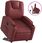 The Living Store Fotel Relax Ze Stelażem Z Imitacji Skóry W Kolorze Czerwonego Wina (Tls3204434) - zdjęcie 2