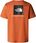 Koszulka męska The North Face S/S REDBOX pomarańczowa NF0A87NP6D2 - zdjęcie 2