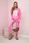 Komplet bawełniany bluza + legginsy różowy - zdjęcie 2