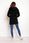 Stylowa Bluza Czarny | HIT SEZONU Stylowy Bluza Czarny r.S/M Trend - zdjęcie 3