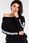 Nowoczesna Bluza Czarny | NOWOŚĆ 2025 Stylowy Bluza Czarny r.S/M Trend - zdjęcie 6