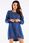 Codzienna Sukienka Niebieski | MUST HAVE Stylowy Sukienka Niebieski r.L/XL - zdjęcie 3