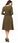 Codzienna Sukienka Khaki | UNIWERSALNY STYL Stylowy Sukienka Khaki r.L Tren - zdjęcie 2