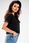 Modna Bluzka Czarny | TREND Stylowy Bluzka Czarny r.S Trend - zdjęcie 6