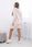 Sukienka Off White pudrowy róż - zdjęcie 3