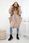 Bluza ocieplana oversize ciemno beżowa - zdjęcie 2