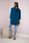 Bluza wiskozowa plus size Love morska - zdjęcie 4