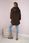 Bluza wiskozowa plus size Love brązowa - zdjęcie 4