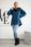 Bluza ocieplana z dłuższym tyłem i kieszeniami jeans - zdjęcie 3