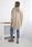 Bluza ocieplana oversize jasno beżowa - zdjęcie 2