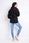 Casualowa Bluza Czarny | TREND Nowoczesna Bluza Czarny r.L/XL Wygodna - zdjęcie 2