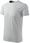 Wzmocniona Koszulka męska T-shirt bawełna bez szwów bocznych BASIC JASNOSZARA - zdjęcie 2