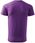 Wzmocniona Koszulka męska T-shirt bawełna bez szwów bocznych BASIC fioletowa - zdjęcie 3