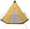 Namiot Zakito Europe Namiot Kempingowy Tipi 4 Os Żółty 365X365X250Cm Ze91008 - zdjęcie 5