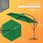Parasol ogrodowy Kingsleeve Parasol Ogrodowy Zielony Aluminiowy 300Cm Uv 80+ - zdjęcie 5