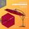 Parasol ogrodowy Kingsleeve Parasol Ogrodowy Haiti Z Lampkami Led Czerwony Ø300Cm Uv30+ - zdjęcie 4