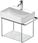 Duravit Szklana Półka Do Metalowych Konsoli Pod Umywalkę Durasquare 470X8 Biały/Czarny (99718200) - zdjęcie 2