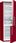 Lodówka Lodówka Gorenje NRK6192MR z zamrażalnikiem dolnym Czerwona - zdjęcie 4
