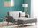 Beliani Sofa Tapicerowana Dwuosobowa Jasnoszara Rozkładana Florli 97041 - zdjęcie 2