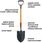 CAT szpadel szpiczasty J-Series D-Handle Round Point J10-202 - zdjęcie 4