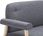 Vidaxl Sofa 2-Osobowa Tapicerowana Materiałem Ciemnoszara - zdjęcie 4