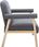 Vidaxl Sofa 2-Osobowa Tapicerowana Materiałem Ciemnoszara - zdjęcie 5