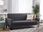 Beliani Sofa Rozkładana Ciemnoszara Vehkoo - zdjęcie 3