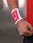 Compressport Frotka Na Nadgarstek Sweatband Biało-Czerwona - zdjęcie 4