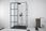 Kabina prysznicowa Besco Excea Walk-In 100x80cm (EXC108190B) - zdjęcie 2