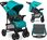 Wózek Lionelo Emma Plus Vivid Turquoise Spacerowy - zdjęcie 2