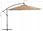 Parasol ogrodowy Parasol wiszący z aluminiowym słupkiem, 350 cm, ko - zdjęcie 3