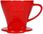 Melitta Porcelanowy filtr do kawy 102 czerwony - zdjęcie 1