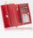 Portfel Damski Skórzany STEVENS Czerwony 068 z Zabezpieczeniem RFID - zdjęcie 5