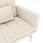 vidaXL Sofa rozkładana, kremowa, tapicerowana tkaniną - zdjęcie 3