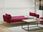 Beliani Sofa rozkładana 3-osobowa retro kanapa z funkcją spania welurowa burgundowa Eina - zdjęcie 3