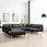 Sofa Modułowa Sztuczna Skóra Czarna - zdjęcie 6