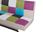 Beliani Sofa Rozkładana Patchwork Wielokolorowa Leeds - zdjęcie 3