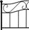 vidaXL Rama Łóżka Czarna Metalowa 100X200 Cm 13452-284524 - zdjęcie 2