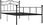 vidaXL Rama Łóżka Czarna Metalowa 100X200 Cm 13452-284524 - zdjęcie 5