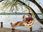 AMAZONAS Drewniany fotel hamakowy ecru Swing Chair - zdjęcie 9