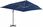 Parasol ogrodowy PARASOL OGRODOWY WISZĄCY 4X3 M BŁĘKIT LAZUR 47003 - zdjęcie 3