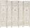 Vidaxl Parawan 5-Panelowy Rzeźbiony Biały 200X165Cm Drewno Mango 285331 - zdjęcie 8