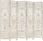 Vidaxl Parawan 5-Panelowy Rzeźbiony Biały 200X165Cm Drewno Mango 285331 - zdjęcie 2