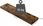 PÓŁKA NA ŚCIANĘ RUSTYKALNY BRĄZ 80 CM LOFT LWS28BX - zdjęcie 2