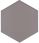 Egen Solid Hexagon Szary 21,5x25 - zdjęcie 2