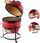 Klarstein Princesize Grill Kamado Grill Ceramiczny 11" Wędzarnia Bbq Slowcooking Czerwony - zdjęcie 2