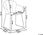 Beliani Zestaw 2 krzeseł do jadalni czarny plastikowy metalowe nogi podłokietniki Sylva - zdjęcie 5
